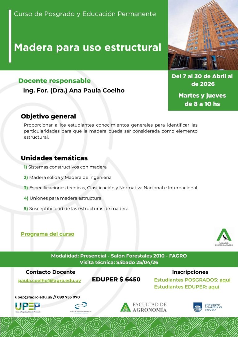 Madera para uso estructural