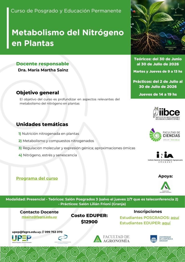 Metabolismo del Nitrógeno en Plantas