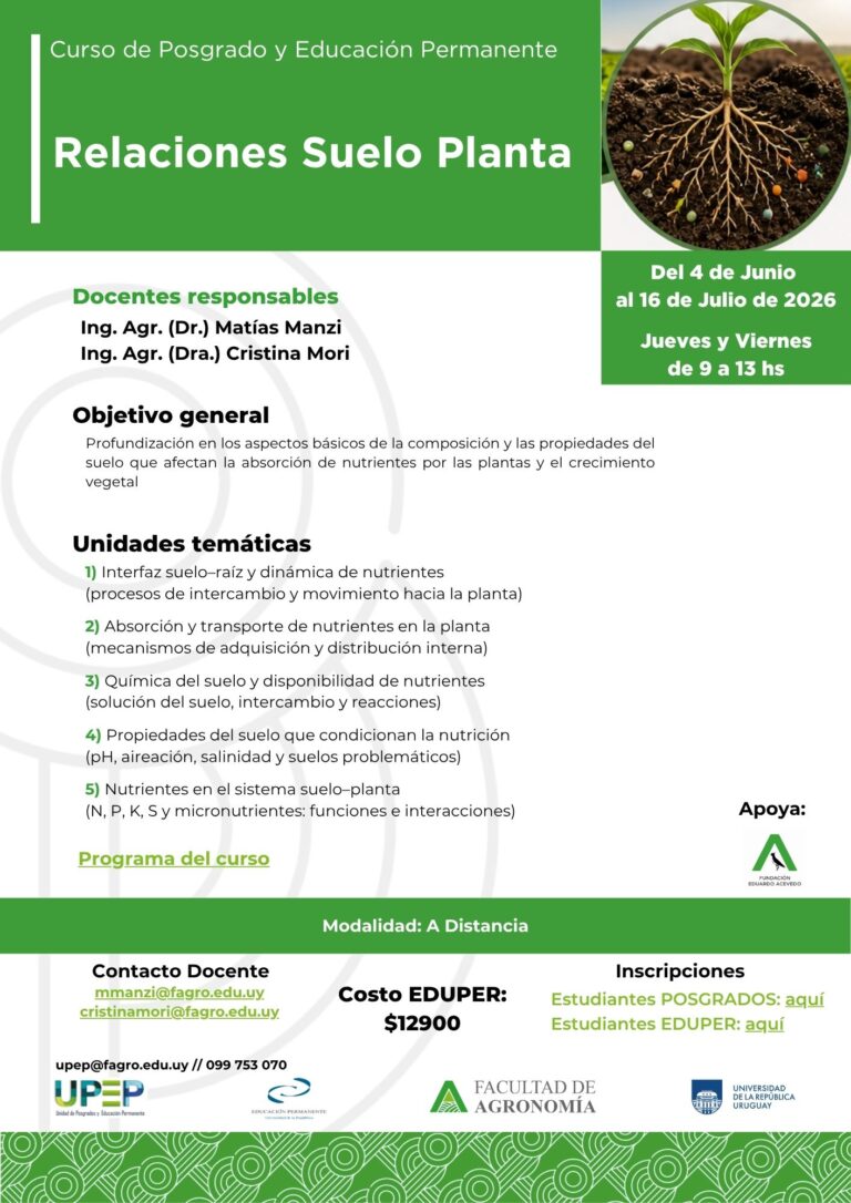 Relaciones Suelo Planta