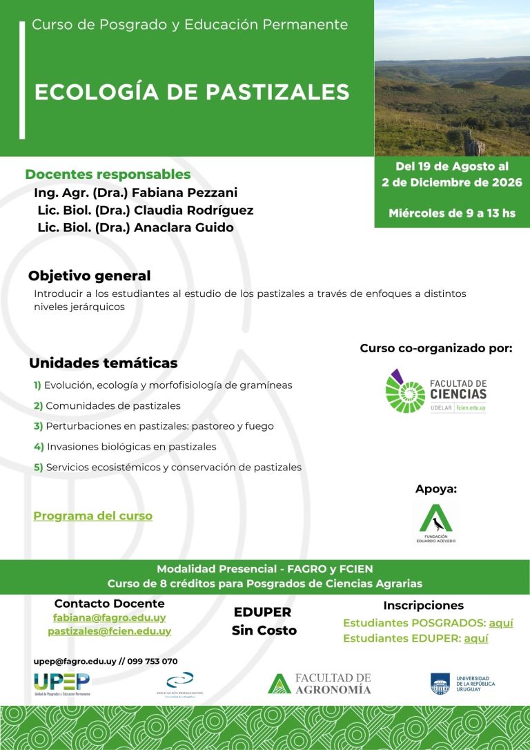 ECOLOGÍA DE PASTIZALES