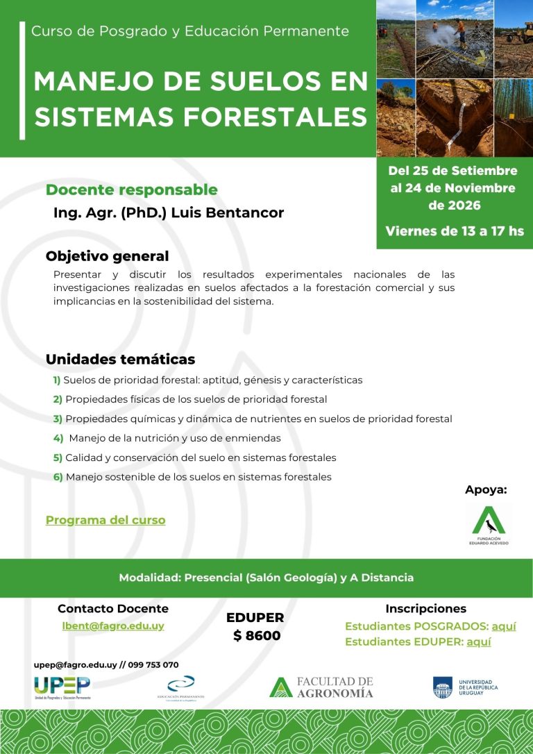 MANEJO DE SUELOS EN SISTEMAS FORESTALES
