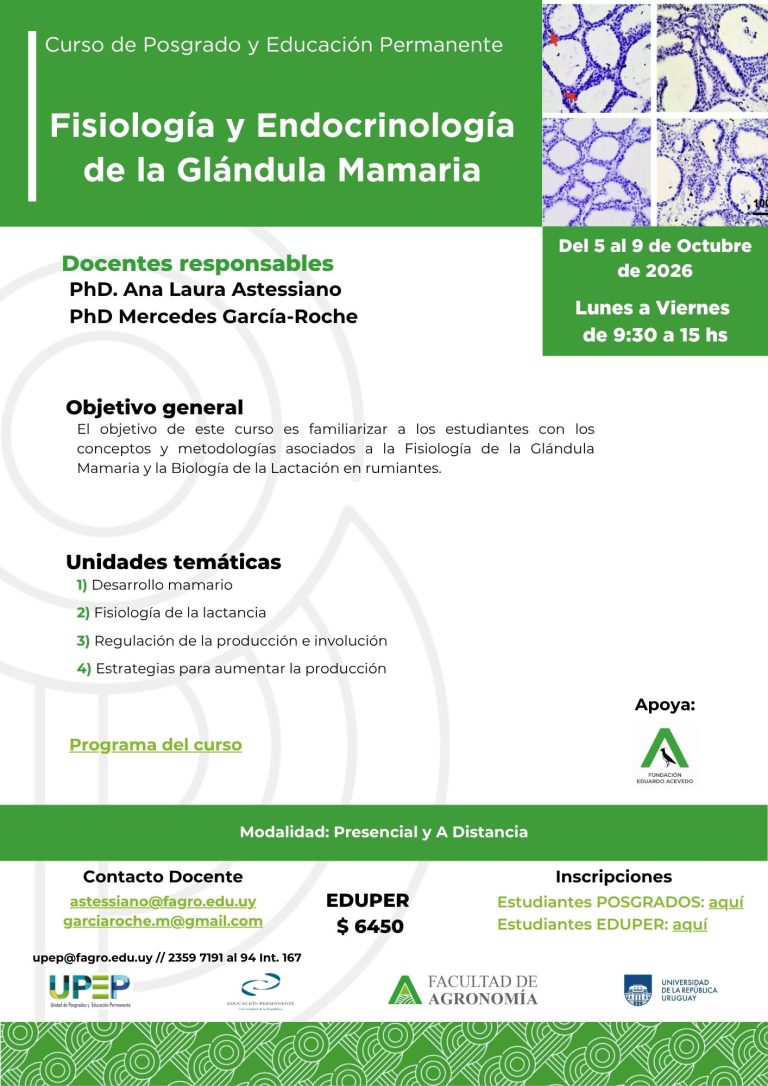 Fisiología y Endocrinología de la Glándula Mamaria